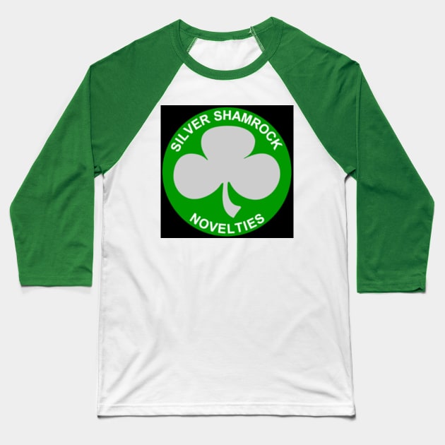 Silver Shamrock Baseball T-Shirt by BludBros